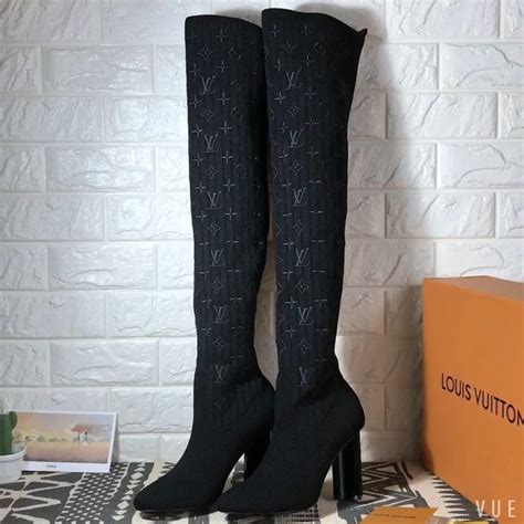 louis vuitton over knee boots|louis vuitton boots women's.